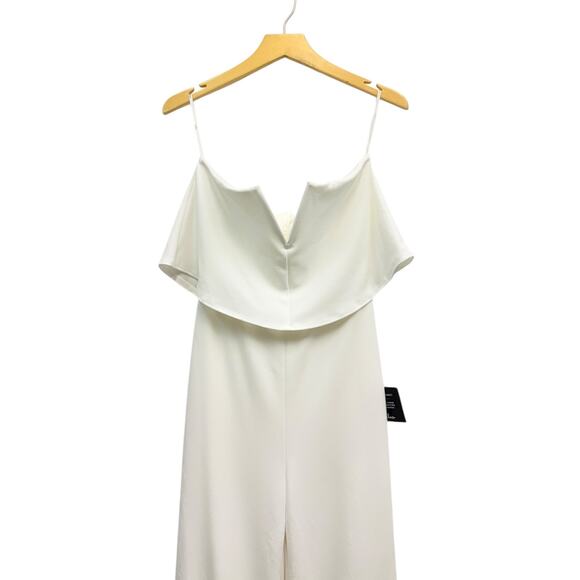 Lulus Power of Love White Strapless Jumpsuit size Medium NWT - Picture 4 of 5